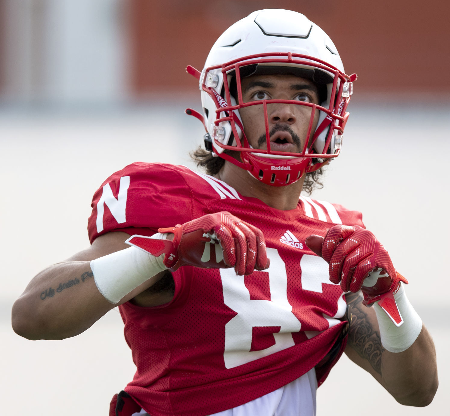 NU football practice, 8.4